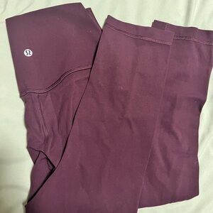 Lululemon Burgundy Leggings